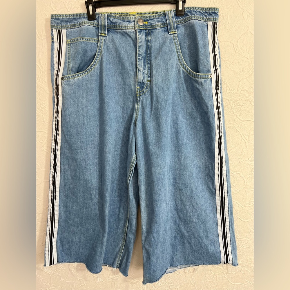 Alab 26" Mega Leg Rave Oversized Baggy Fit Jeans Med Blue Sz 40x22 JNCO STYLE